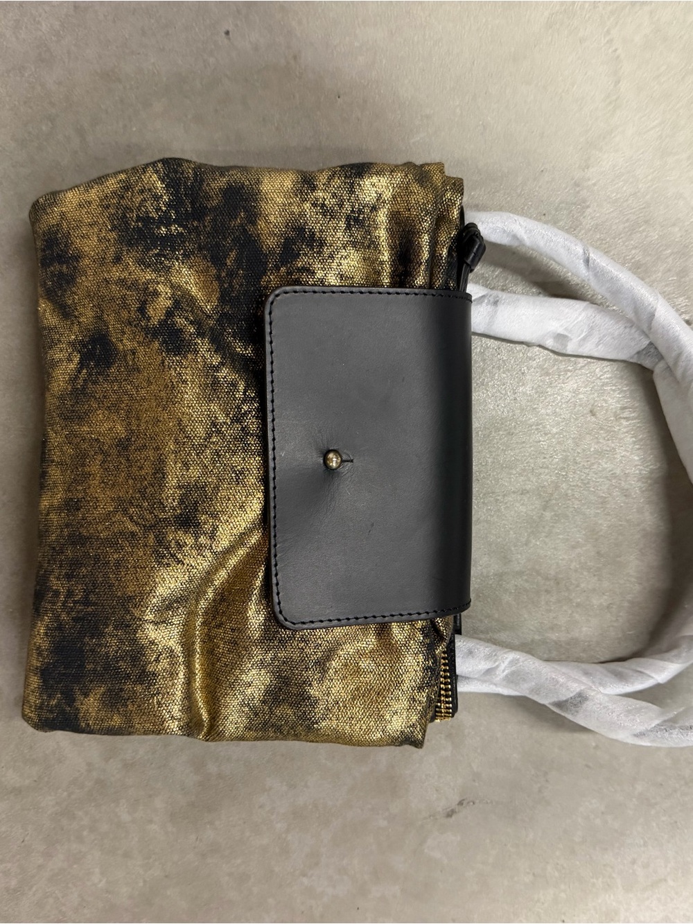 Kempton & Co - RARE - Black Gold Splatter Tote Bag - Picture 14 of 15